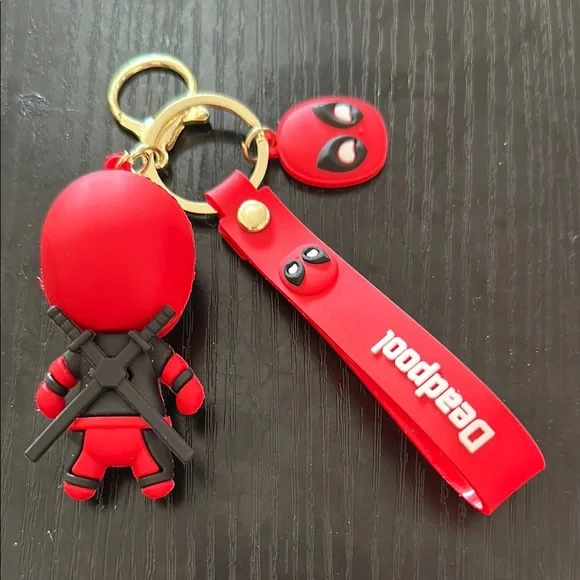 Marvel Deadpool silicone keychain black - Picture 2 of 2